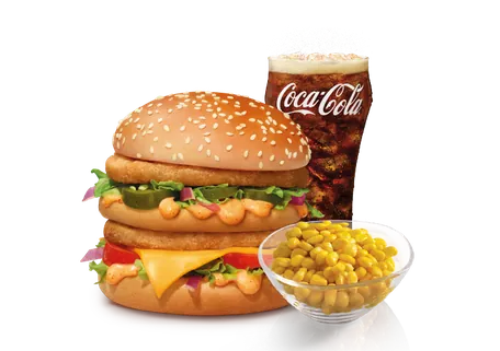 Maharaja Mac Chicken Corn Cup Meal (M)