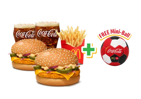 Grilled Chicken & Cheese Mini Football Meal