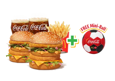Maharaja Mac Veg Mini Football Meal