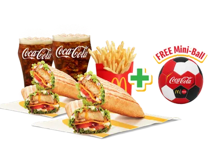 Big Spicy Chicken Wrap Mini Football Meal