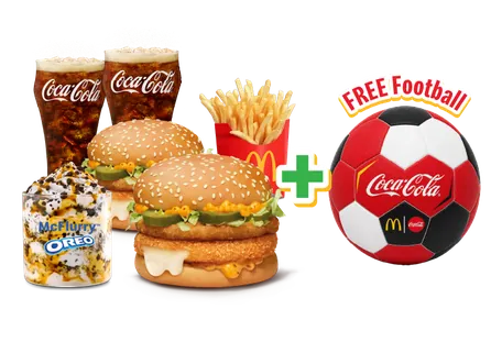 McCheese Chicken Football Meal