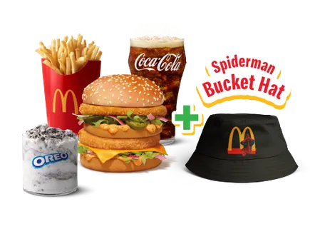 Maharaja Mac Veg Burger Spiderman Brand New Day Meal Maharaja Mac Veg Burger Spiderman Brand New Day Meal