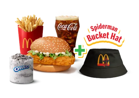 McSpicy Chicken Burger Spiderman Brand New Day Meal McSpicy Chicken Burger Spiderman Brand New Day Meal