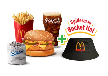 Corn and Cheese Burger Spiderman Brand New Day Meal Corn and Cheese Burger Spiderman Brand New Day Meal