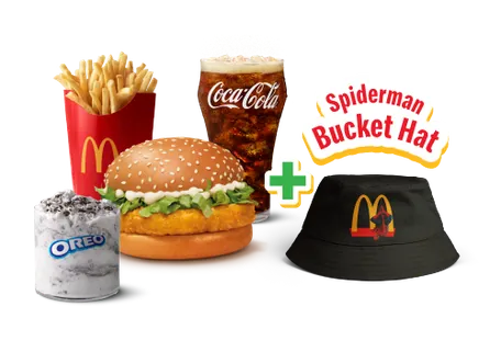 McChicken Burger Spiderman Brand New Day Meal McChicken Burger Spiderman Brand New Day Meal