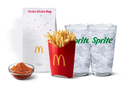 Piri Piri Fries (L) + 2 Sprite
