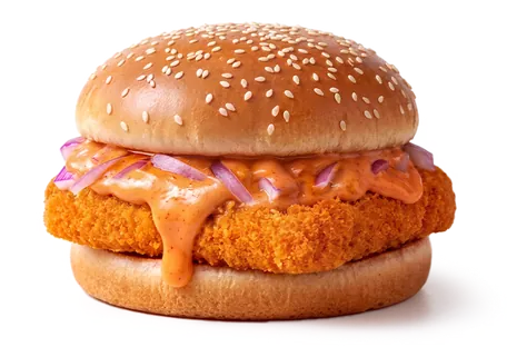Spicy Patakha Paneer Burger Spicy Patakha Paneer Burger