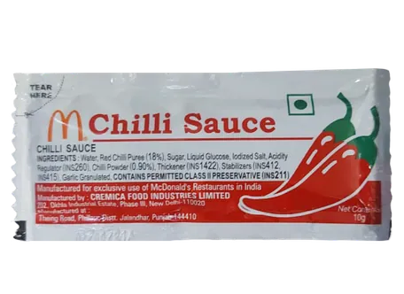Chilli Sauce Sachet Chilli Sauce Sachet