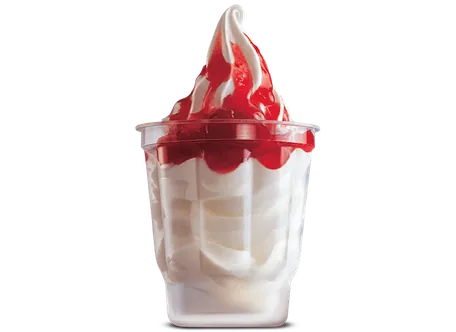 Strawberry Soft Serve Cup (M)