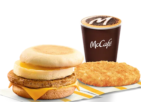 Chicken Sausage with Egg McMuffin 3 Pc Meal Chicken Sausage with Egg McMuffin 3 Pc Meal