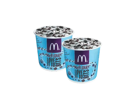 2 McFlurry Oreo (S) 2 McFlurry Oreo (S)